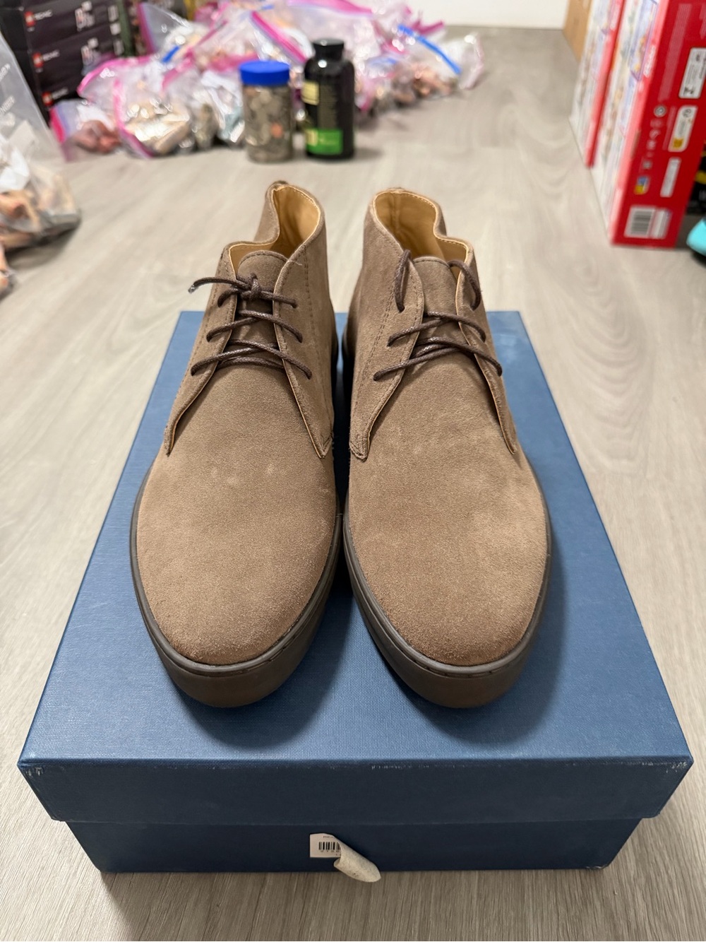 Men's Brown Suede Chukka Boots - Comfortable Lace-Up Desert Style